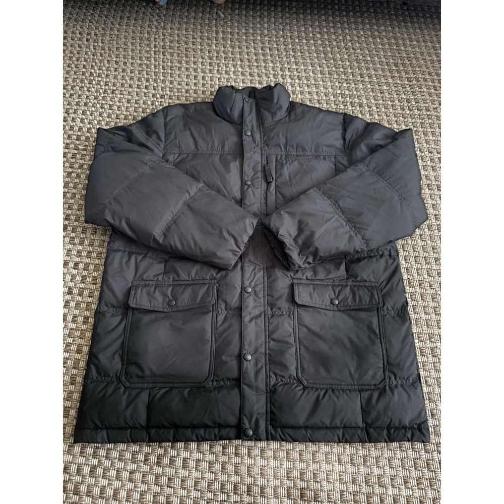 LL Bean Men's DownTek Classic Parka Coat Jacket Puffer Size XL‎ Black 295958